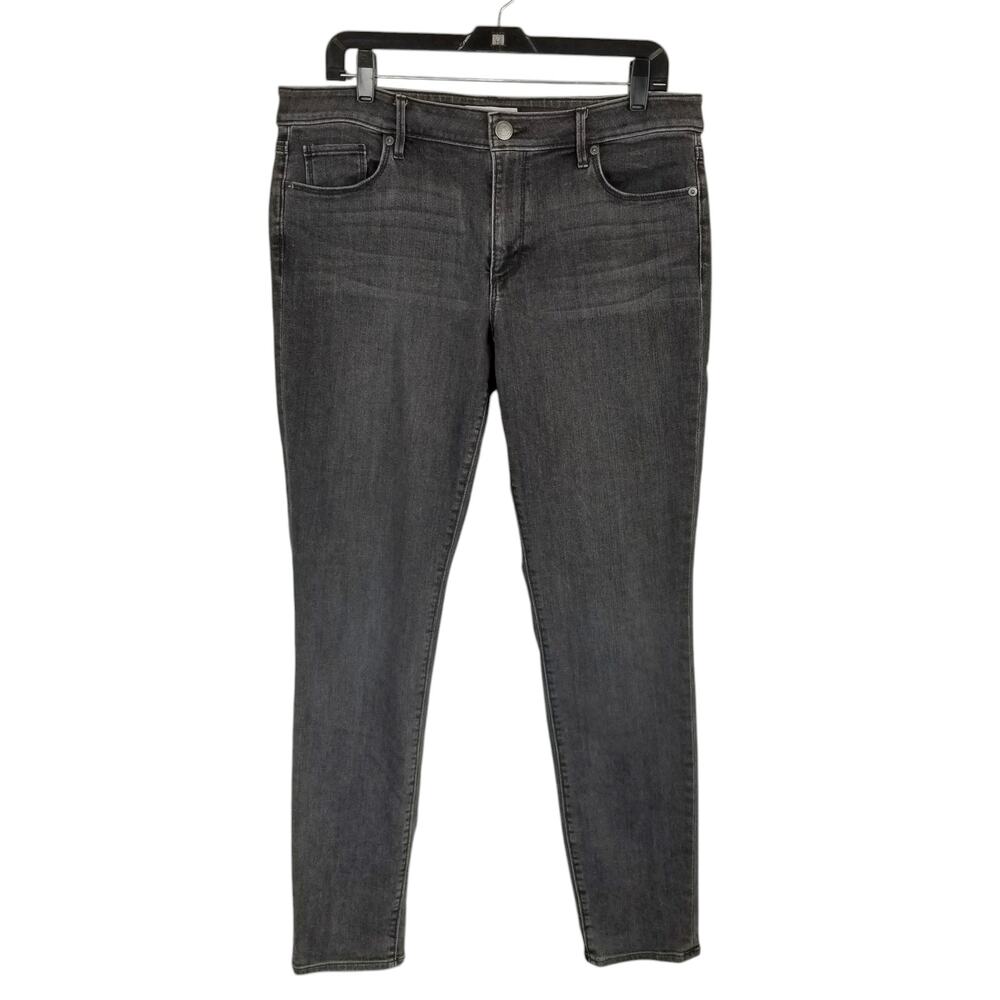 LOFT Women's Gray Curvy Skinny Jeans Size 12 / 31